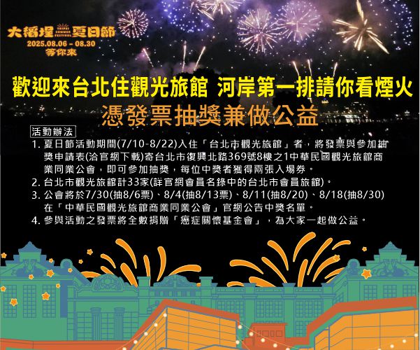 大稻埕夏日節憑發票抽獎兼做公益